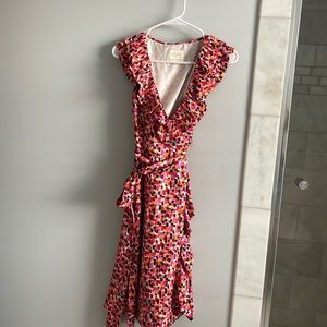 Kate Spade | Silk Wrap Ruffle Dress